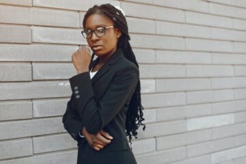 young graduate winning
